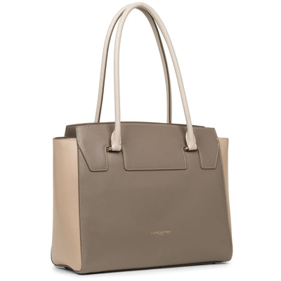 tote bag - smooth or #couleur_taupe-nude-fonce-galet-rose