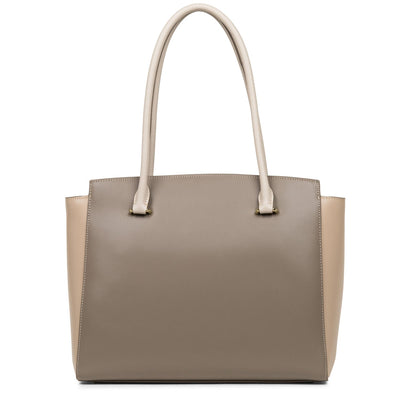 tote bag - smooth or #couleur_taupe-nude-fonce-galet-rose
