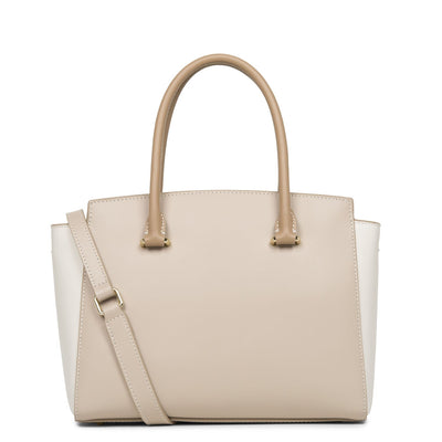 handbag - smooth or #couleur_galet-ros-cru-nude