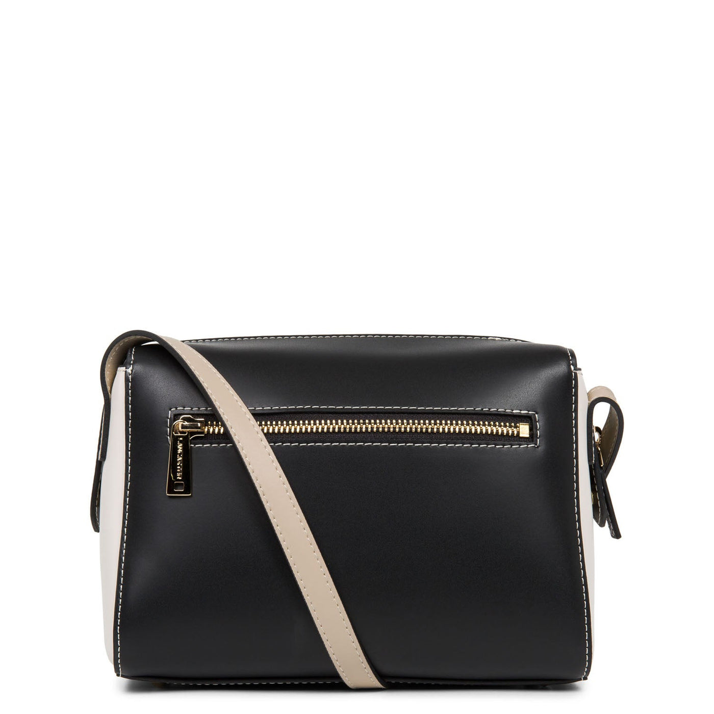 crossbody bag - smooth or #couleur_noir-ecru-galet-ros