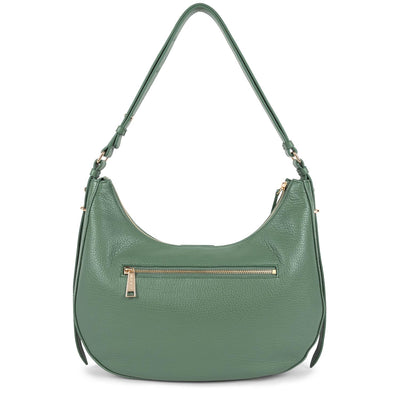 Leather Bag Green Large Hobo Bag Darkgreen Women Hobo 