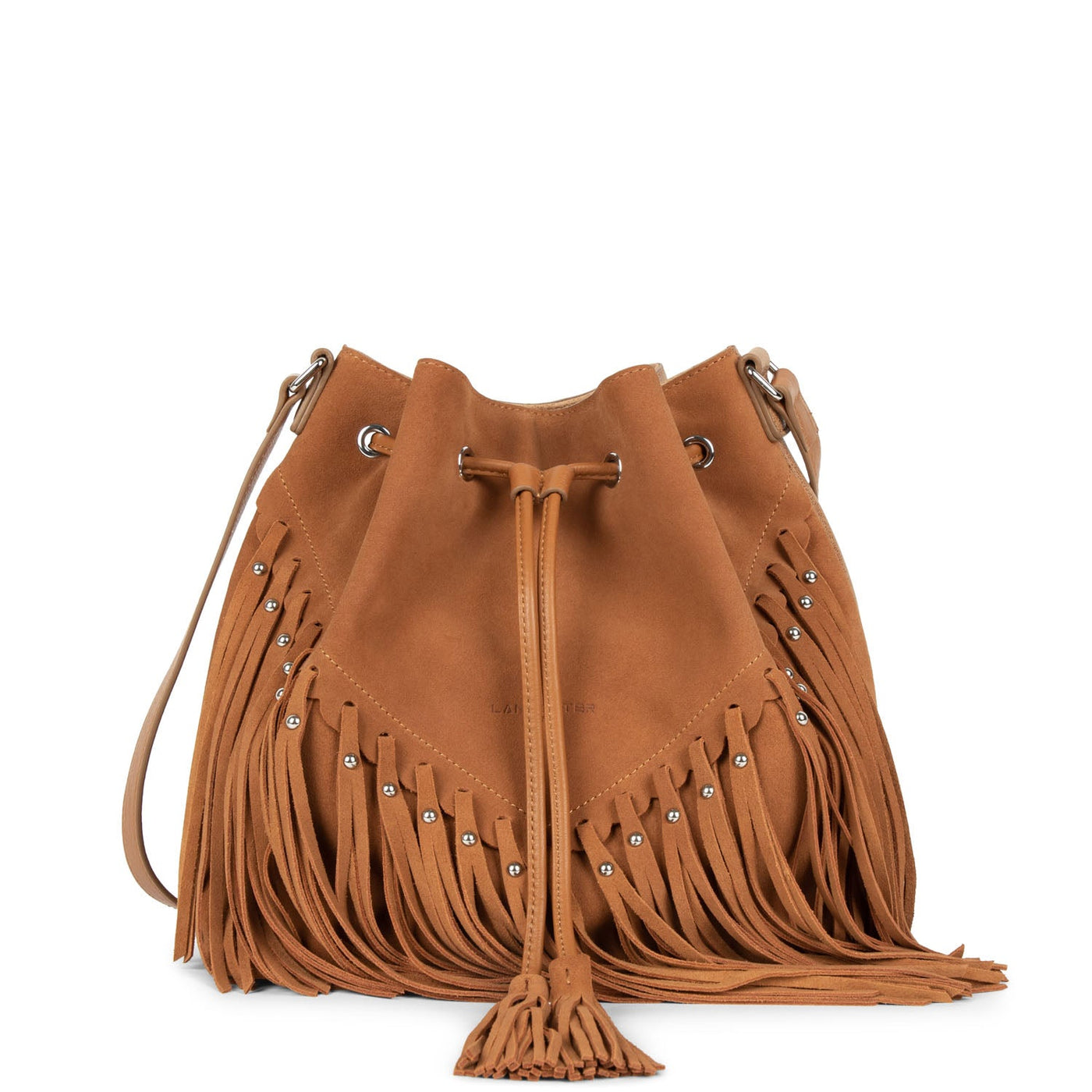 bucket bag - santa fe fringe #couleur_camel
