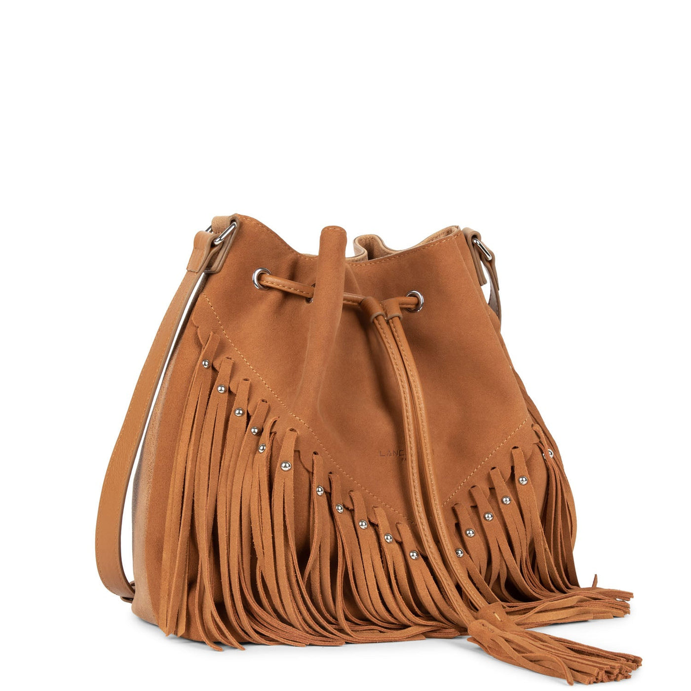 bucket bag - santa fe fringe #couleur_camel