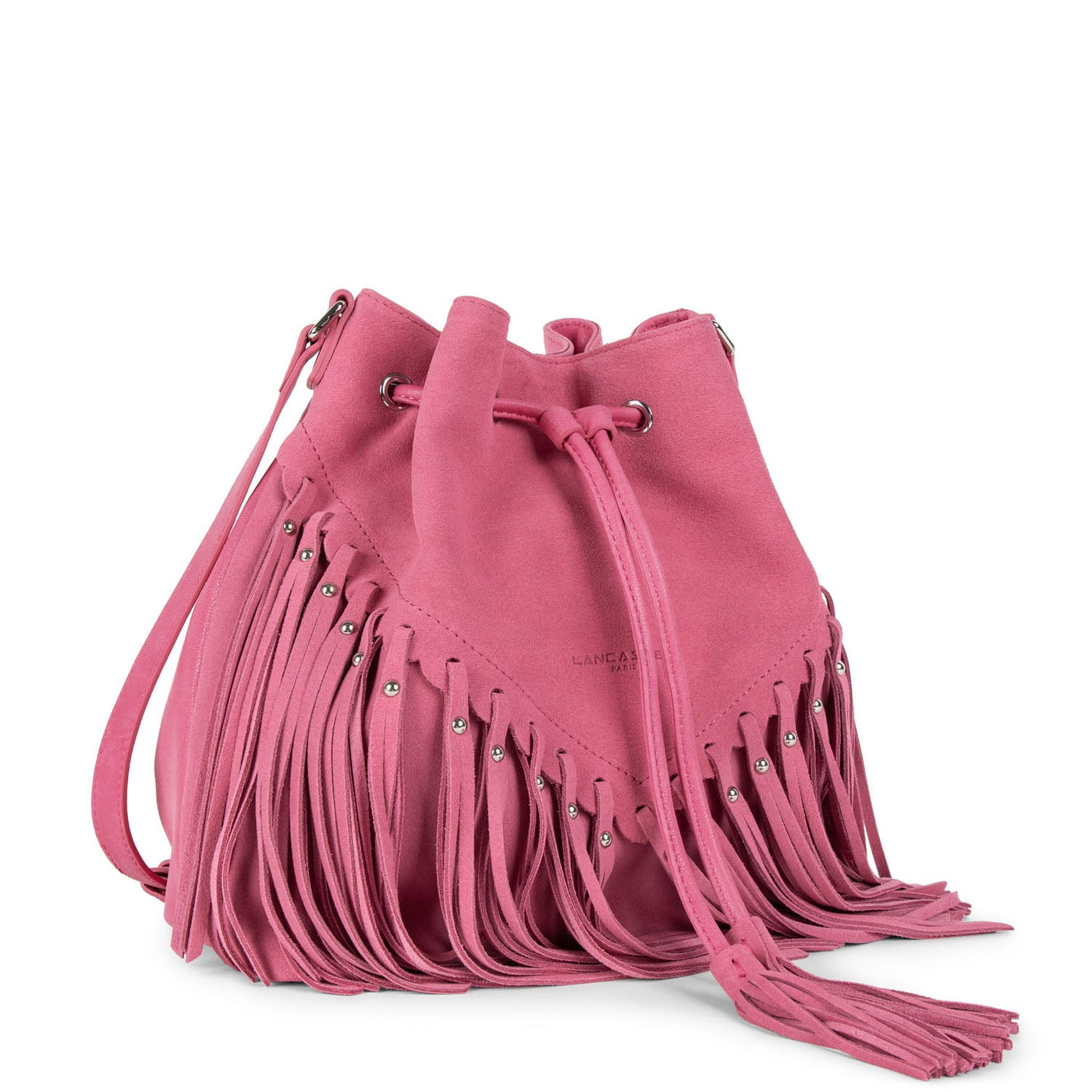 bucket bag - santa fe fringe #couleur_fuxia
