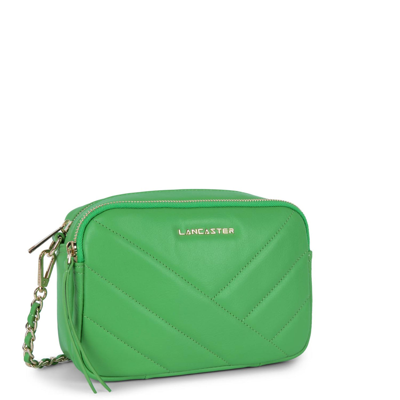 crossbody bag - soft matelassé #couleur_vert-colo