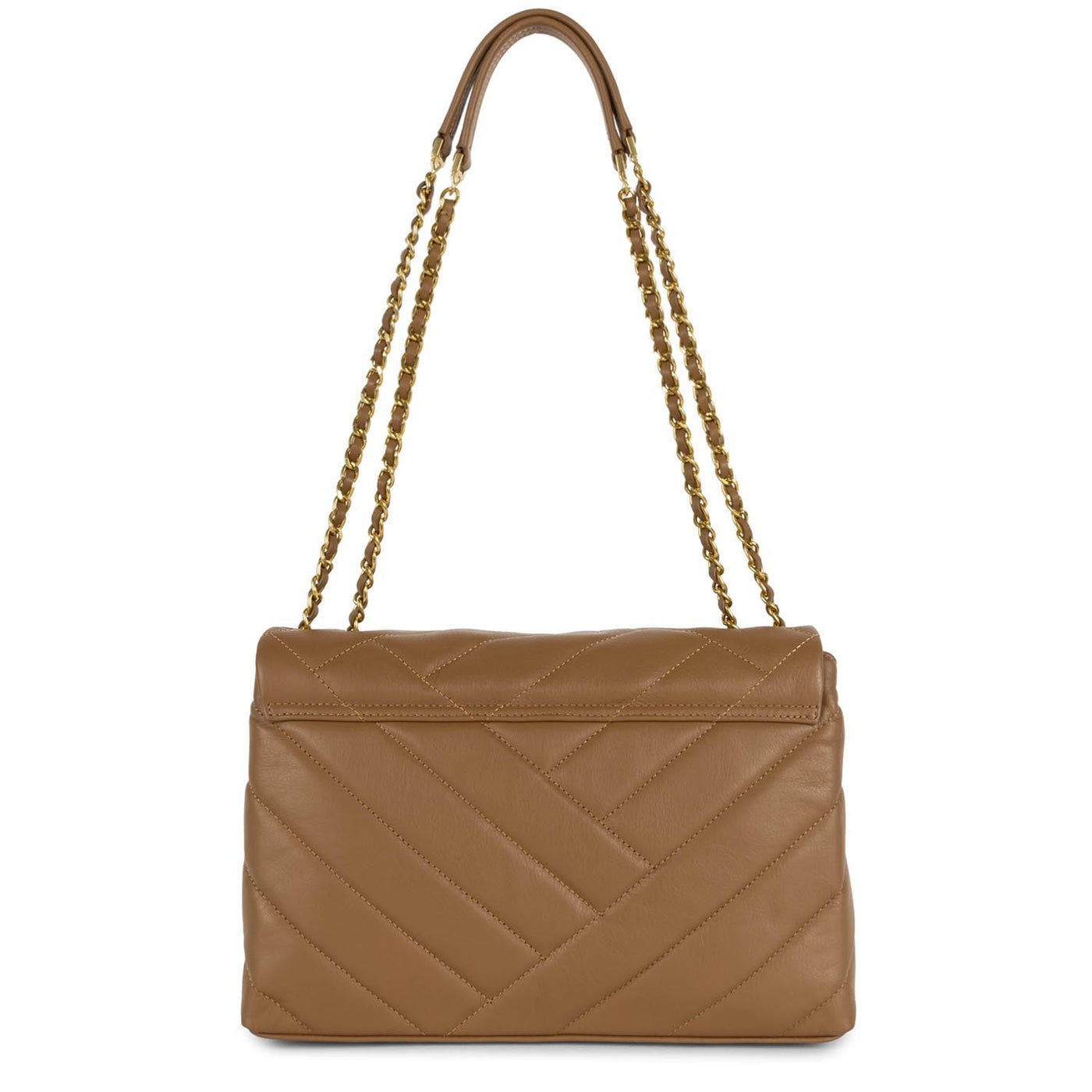 large crossbody bag - soft matelassé #couleur_camel