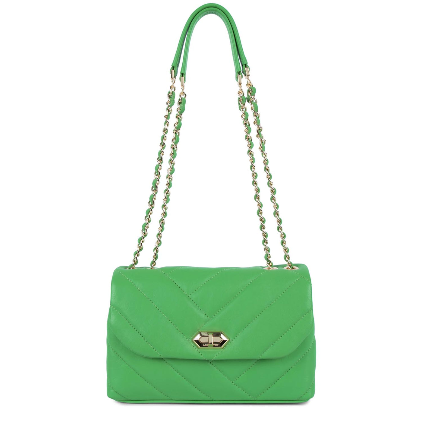 m crossbody bag - soft matelassé #couleur_vert-colo