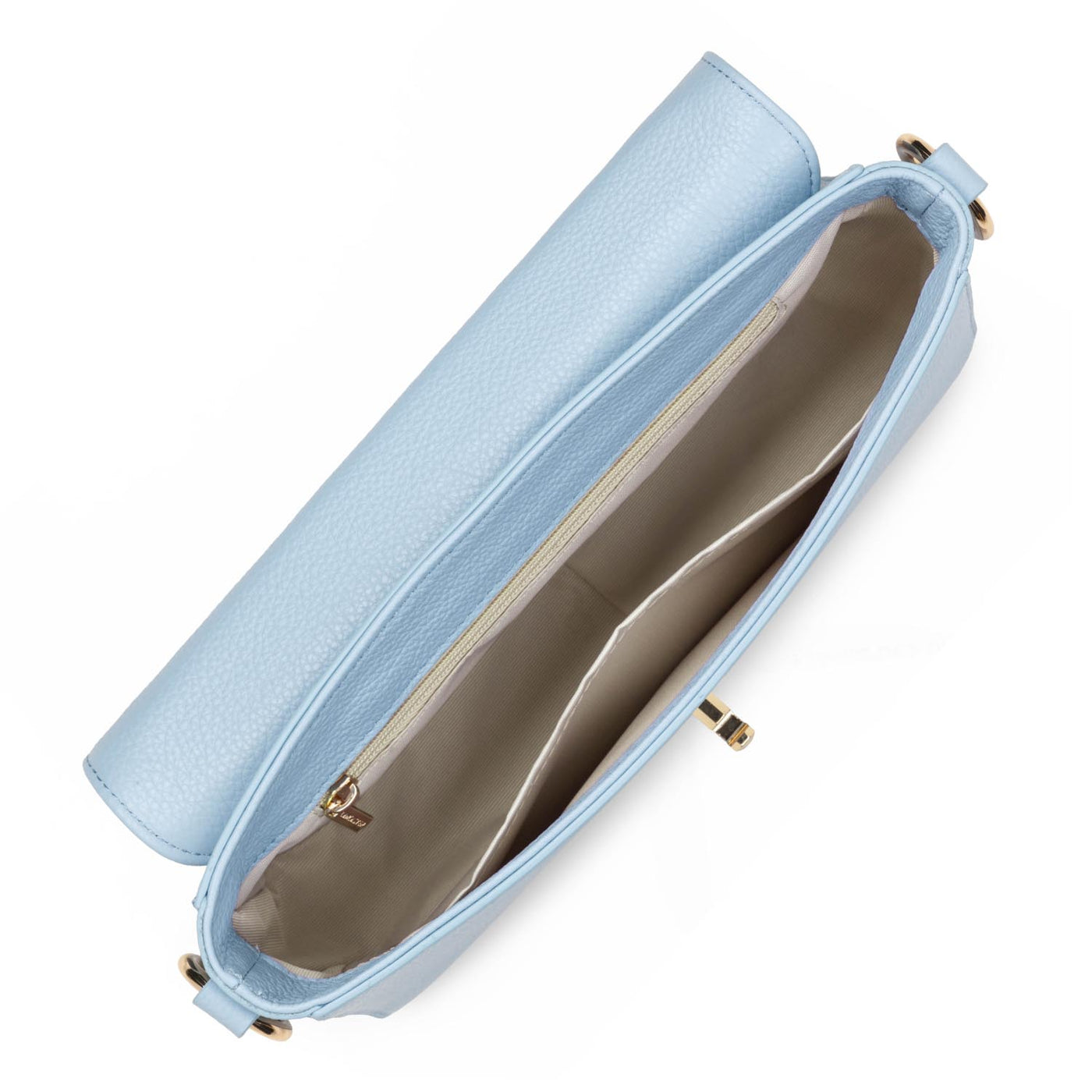 baguette bag - foulonné milano #couleur_bleu-ciel