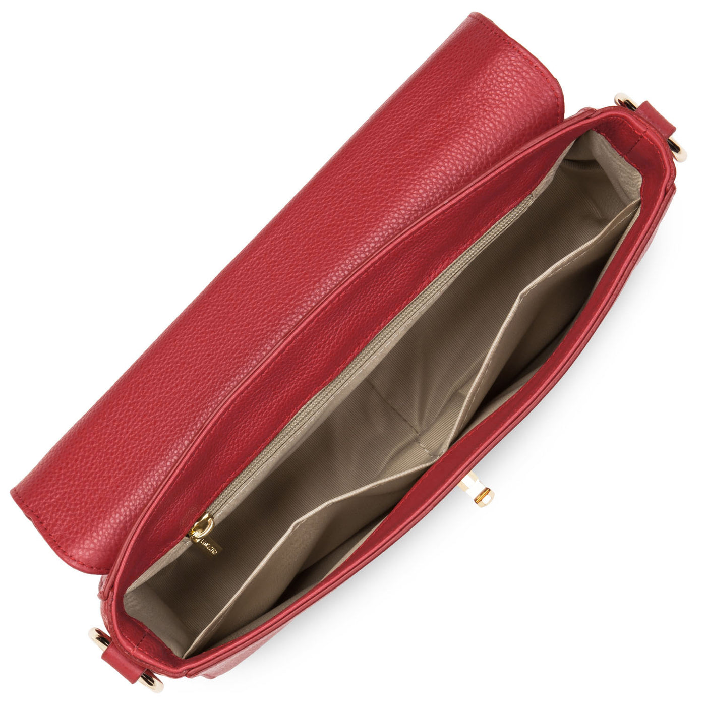 baguette bag - foulonné milano #couleur_rouge