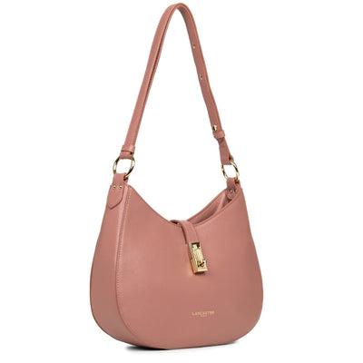 m shoulder bag - foulonné milano #couleur_rose-cendre