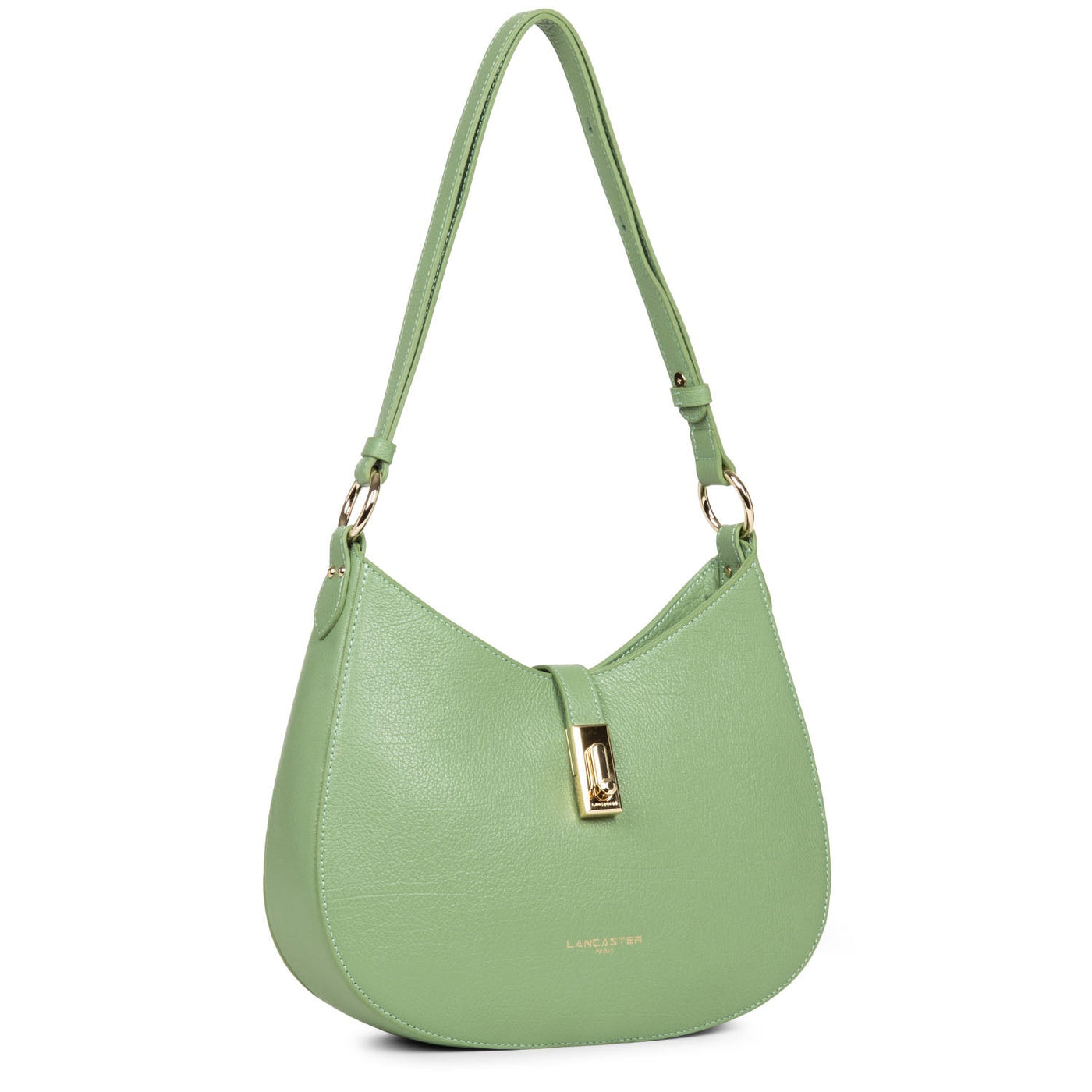 m shoulder bag - foulonné milano #couleur_vert-amande