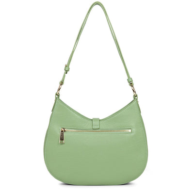 m shoulder bag - foulonné milano #couleur_vert-amande