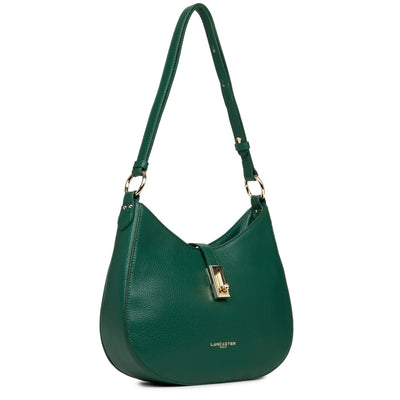 m shoulder bag - foulonné milano #couleur_vert-paon