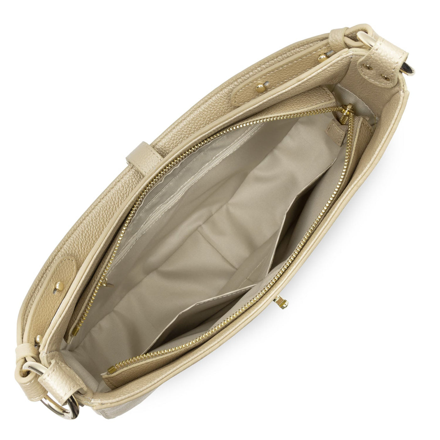 large shoulder bag - foulonné milano #couleur_champagne