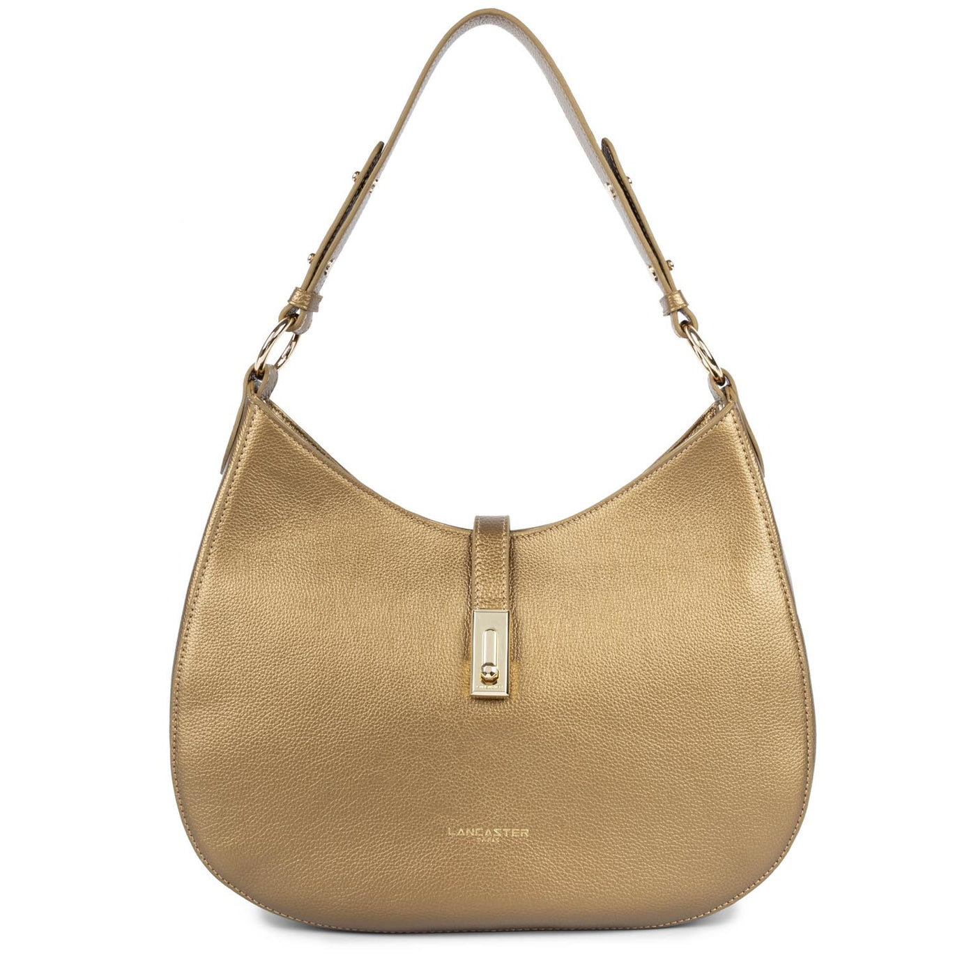 large shoulder bag - foulonné milano #couleur_gold-antic