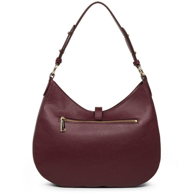 large shoulder bag - foulonné milano #couleur_pourpre