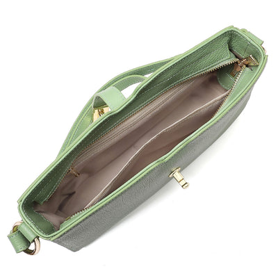 baguette bag - foulonne milano #couleur_vert-amande