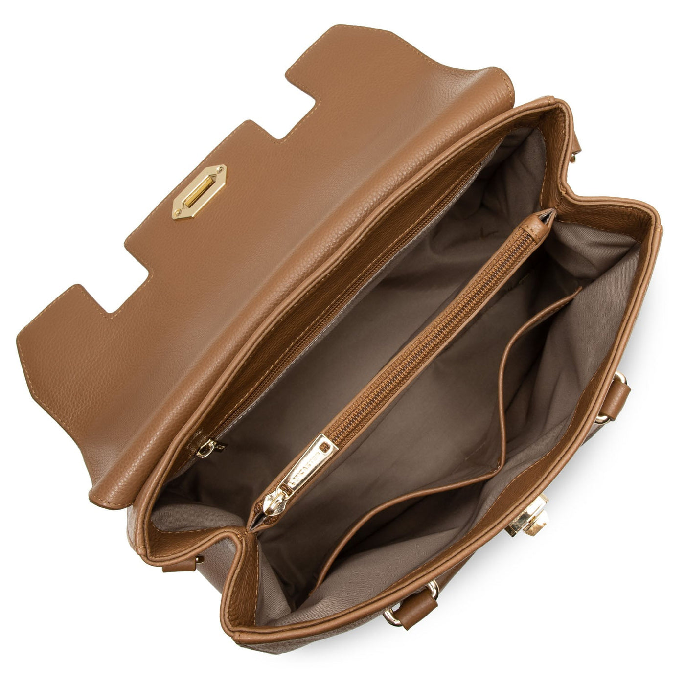 large handbag - foulonné milano #couleur_camel