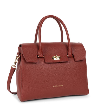 large handbag - foulonné milano #couleur_carmin
