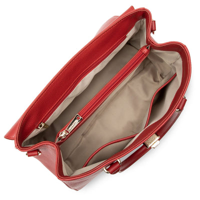 large handbag - foulonné milano #couleur_rouge