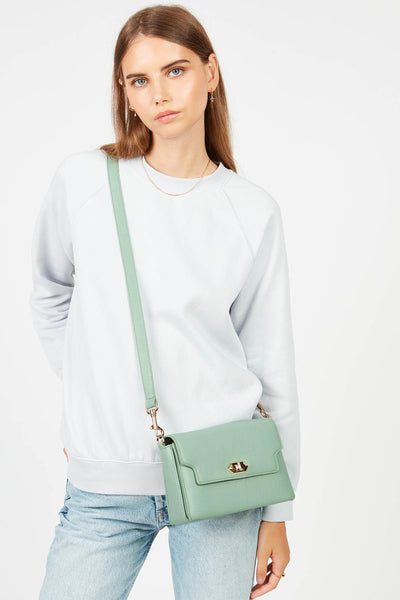 crossbody bag - foulonné milano #couleur_vert-gris