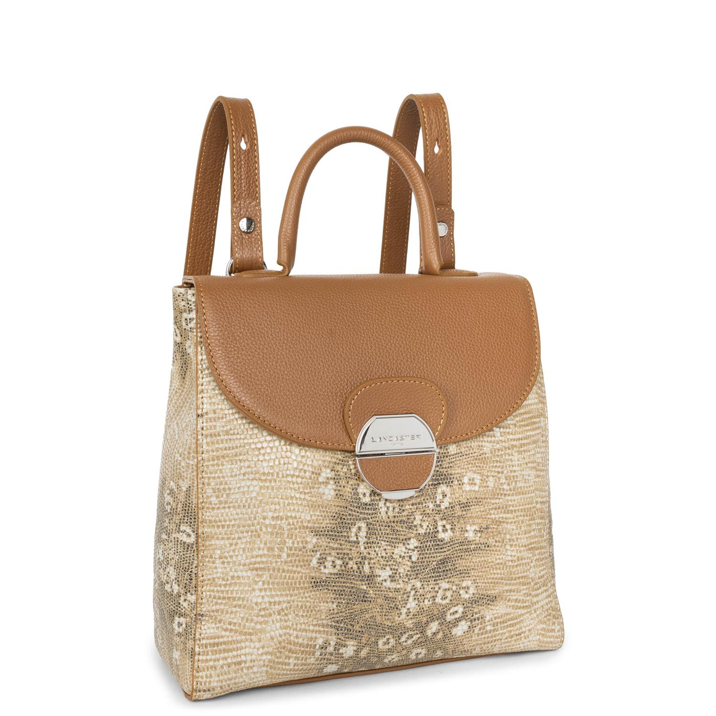 backpack - pia #couleur_camel-iguane