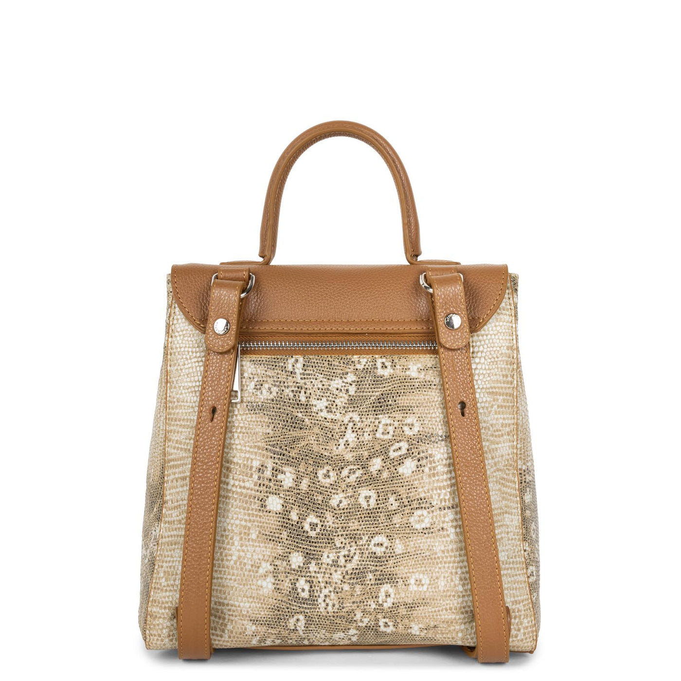 backpack - pia #couleur_camel-iguane