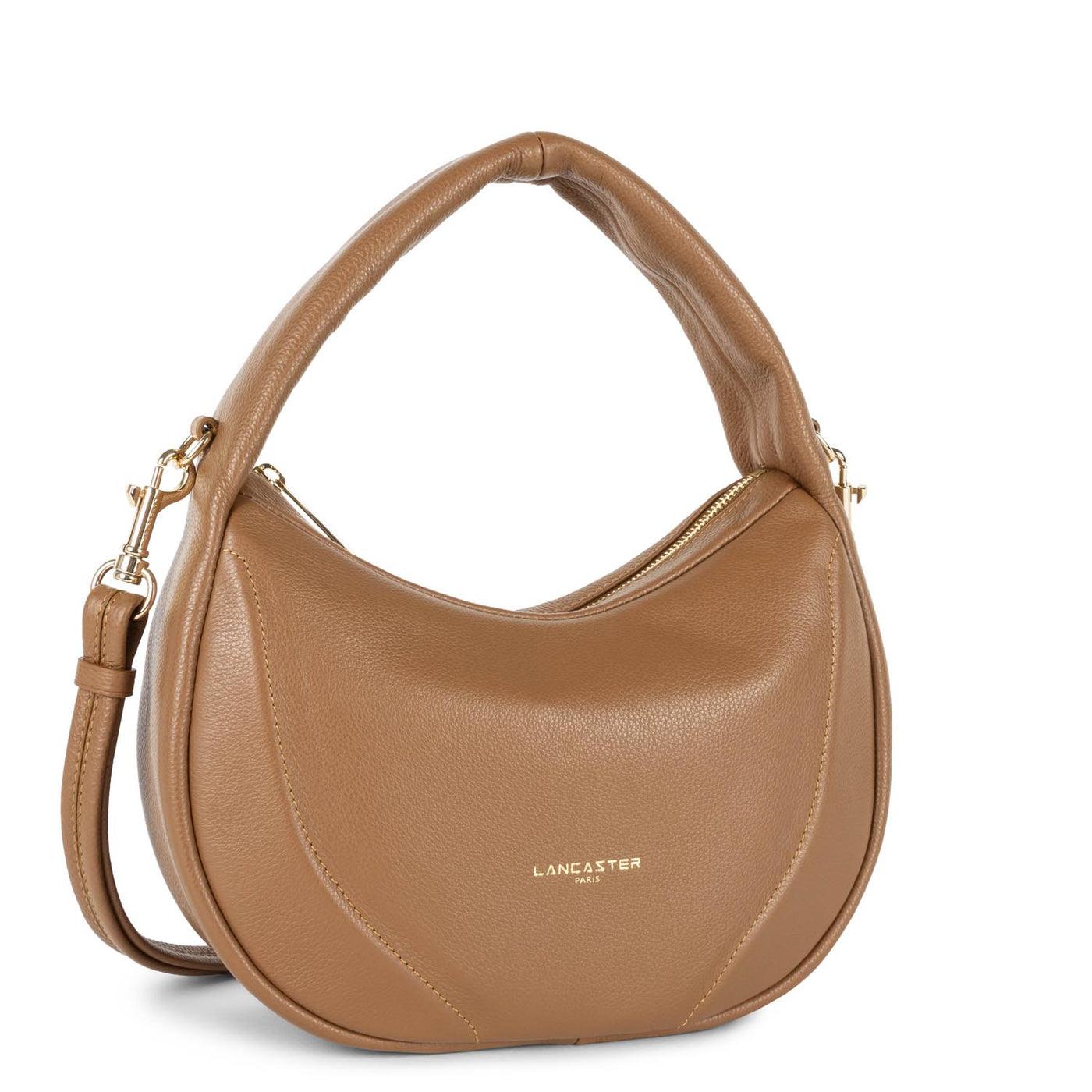 handbag - foulonné cerceau #couleur_camel
