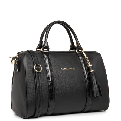 large duffle bag - mademoiselle ana #couleur_noir-croco