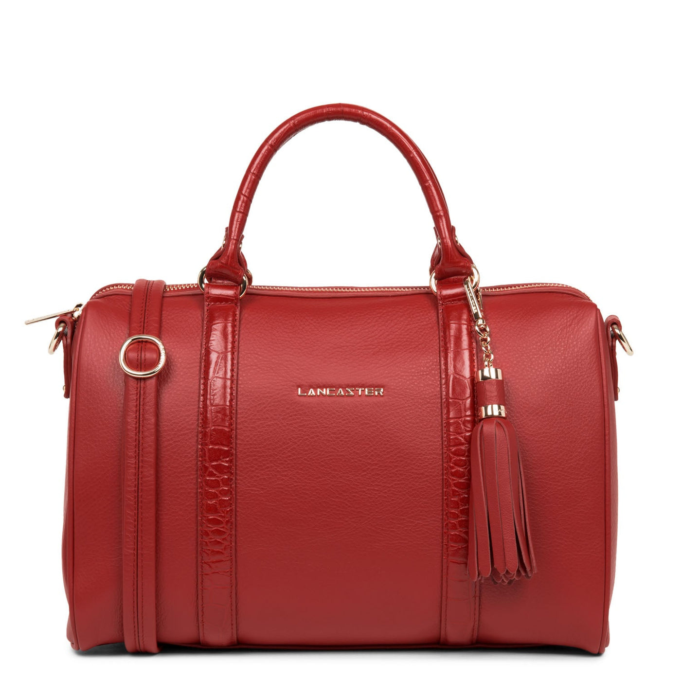 large duffle bag - mademoiselle ana #couleur_rouge-croco