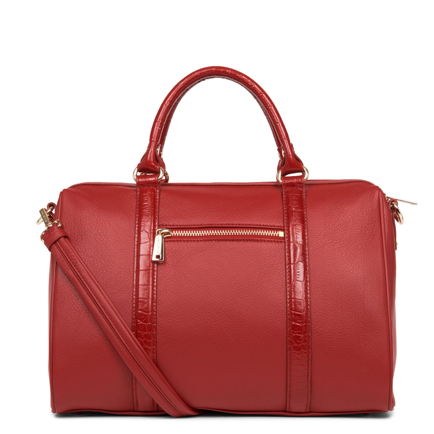 large duffle bag - mademoiselle ana #couleur_rouge-croco