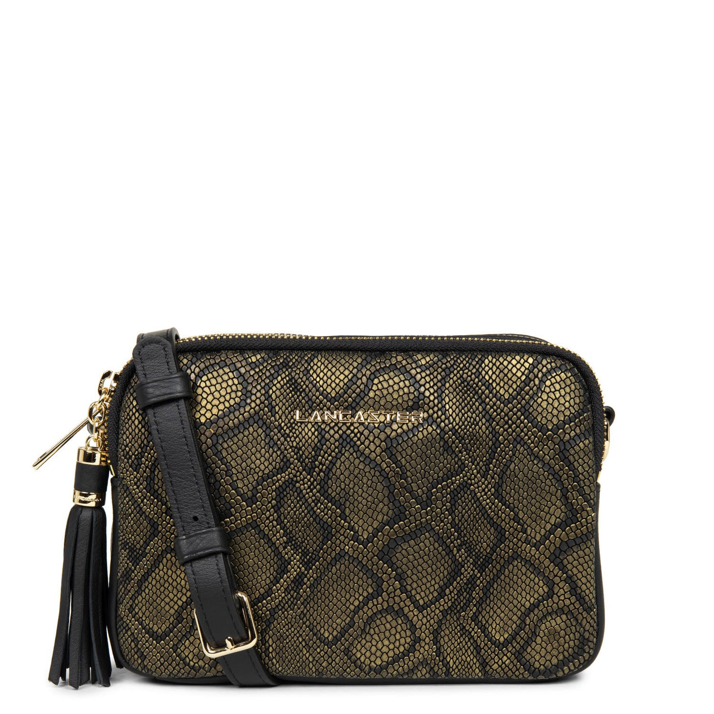 small crossbody bag - mademoiselle ana #couleur_or-vieillit-python