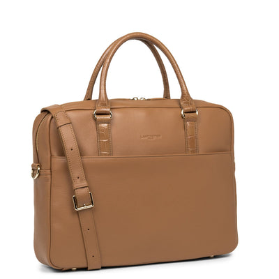 portfolio document holder bag - mademoiselle business #couleur_camel-croco