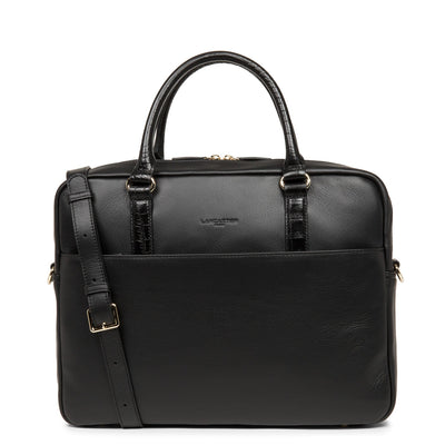 portfolio document holder bag - mademoiselle business #couleur_noir-croco