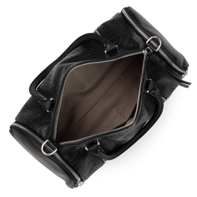 duffle bag - soft vintage #couleur_noir-croco