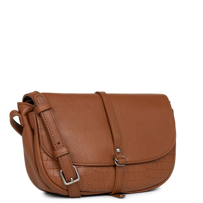 small crossbody bag - soft vintage nova #couleur_chataigne-croco