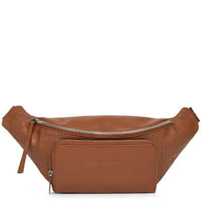 belt bag - soft vintage #couleur_chataigne-croco