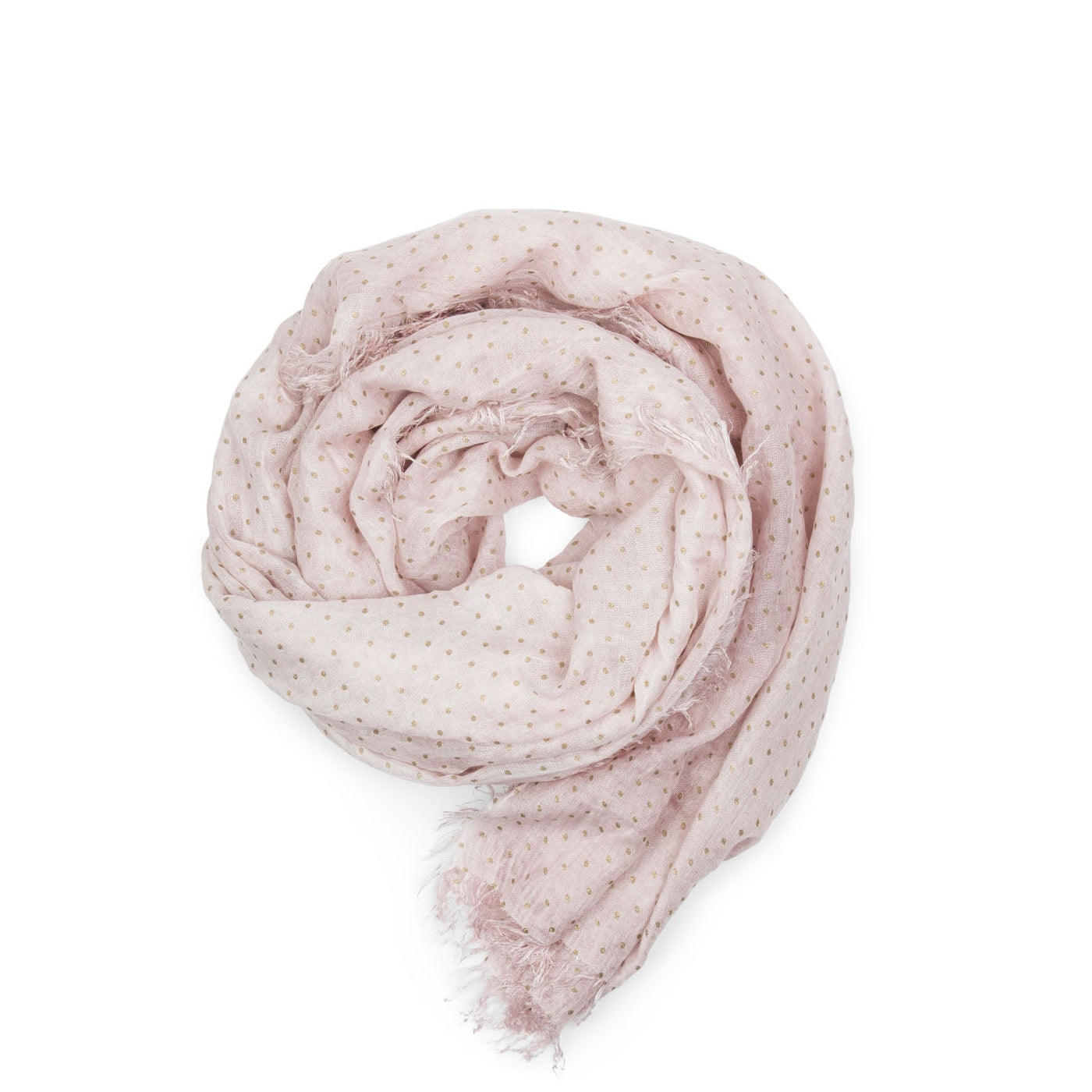 scarf - accessoires echarpes #couleur_rose-pois-or
