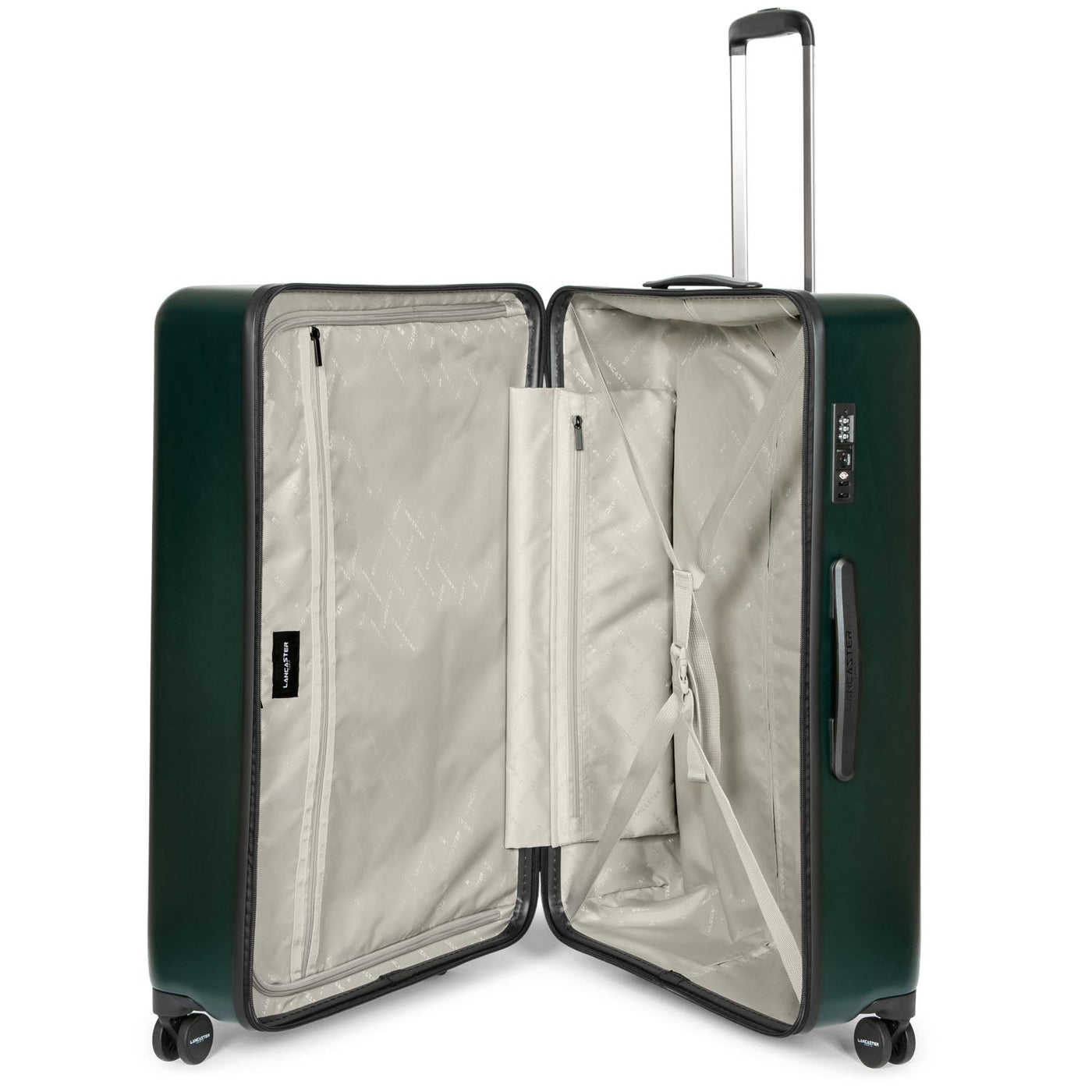 assortment of 3 luggage - luggage #couleur_vert