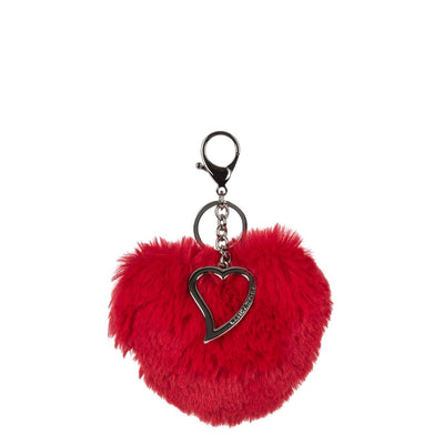 pompon bag charm - accessoires pompon #couleur_rouge